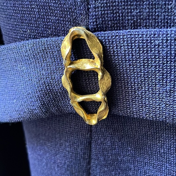 Rare vintage L C Mae’s Globetrotter shower repellent coat in navy blue. Small - Picture 3 of 11